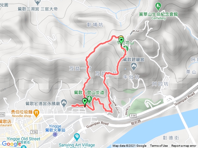 鶯歌石步道-鶯歌石-牛灶坑山（O型縱走）嘿嘿嘿