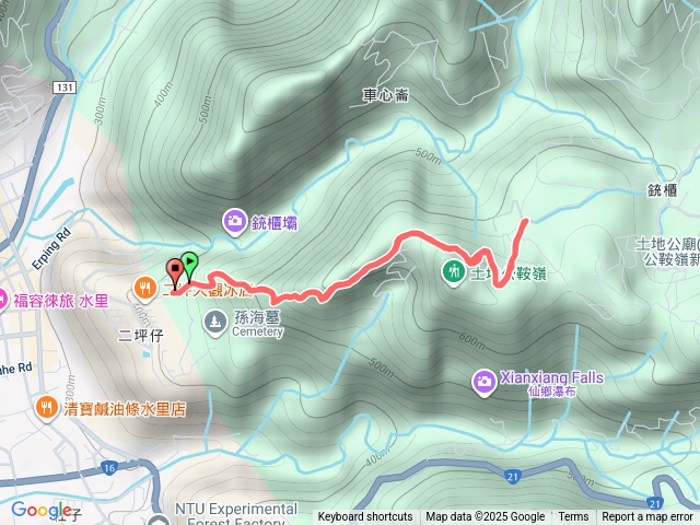 二坪山水沙蓮古道預覽圖