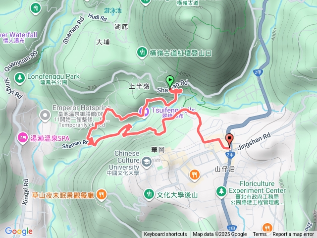 半嶺水圳（路況差）+天母古道