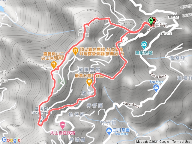 大尖山二尖山O行走