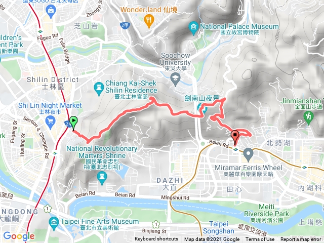 毋忘在莒步道 文間山