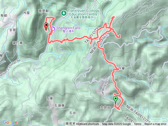 小溪瀑布連走聖人瀑布預覽圖