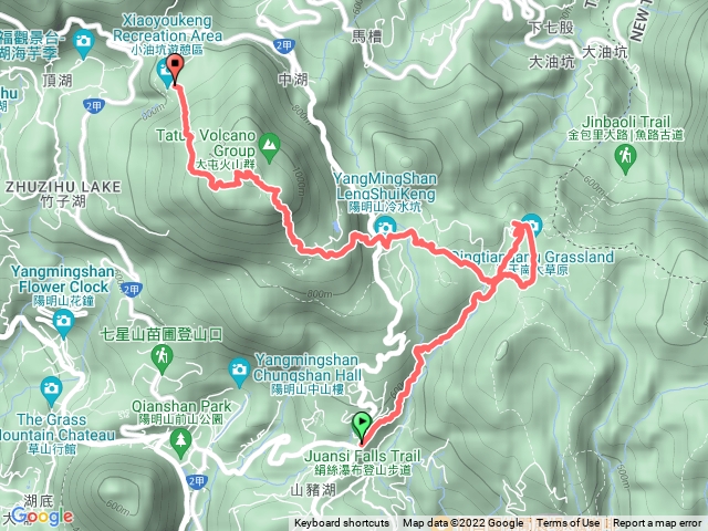 20220917涓絹絲瀑布～擎天崗～小油坑～七星山主東峰～冷水坑半日遊