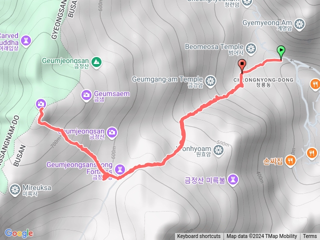 釜山金井山姑堂峰來回