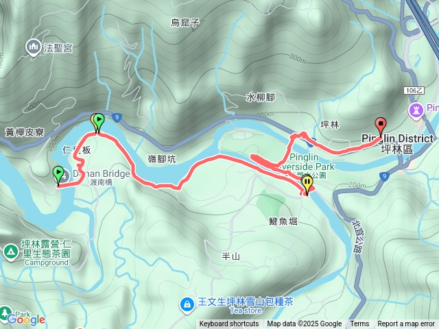 20251220 金瓜寮溪自行車道、大林橋、坪林光觀光吊橋