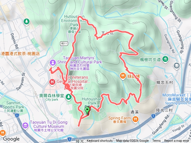 虎頭山O繞（桃園神社、虎頭山西峰、新路坑山）預覽圖