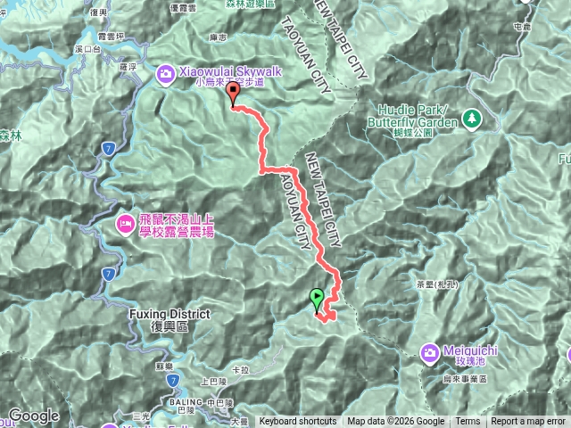拉魯南縱走（拉拉山魯培山南插天山）