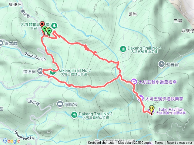 大坑1號連5號接2號下