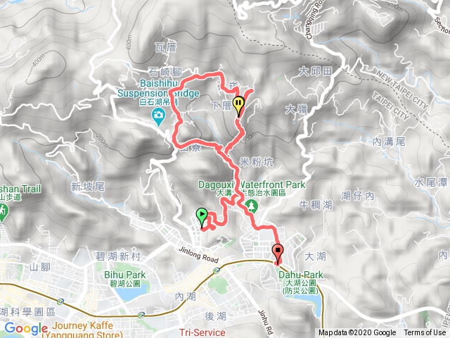 碧湖步道-龍船岩-圓覺瀑布-大湖手