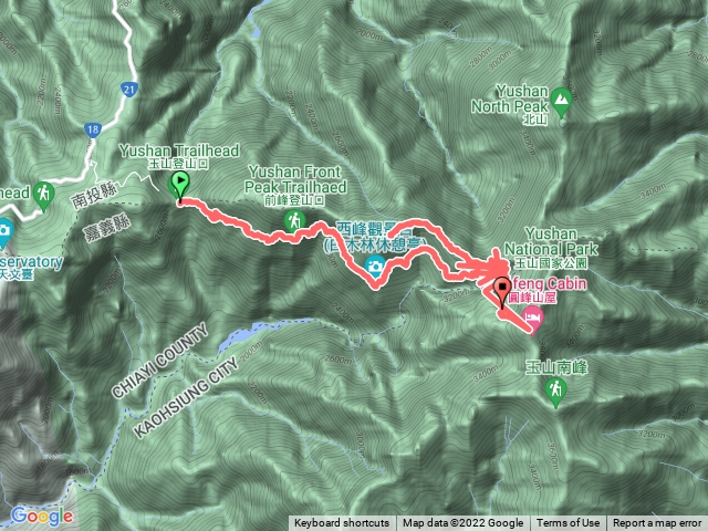 塔塔加登山口-排雲山莊-玉山西峰