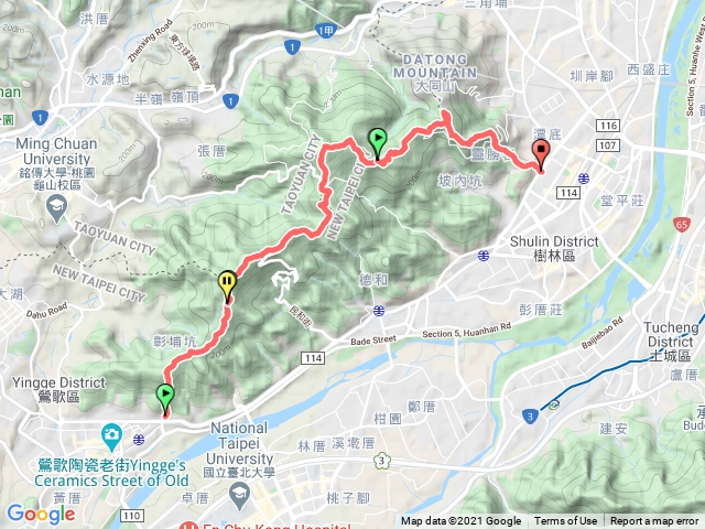 鶯歌石縱走大棟山、青龍嶺