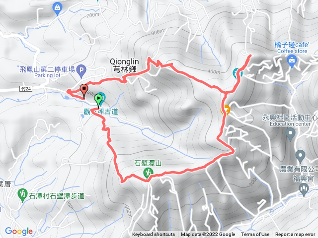 石壁潭山、中坑山及飛鳳山O型一圈