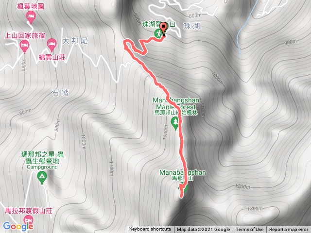 馬那邦山-珠湖登山口