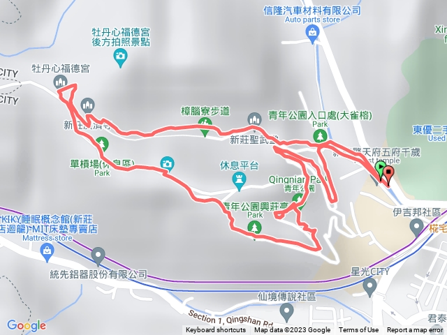 青年公園舒服路線