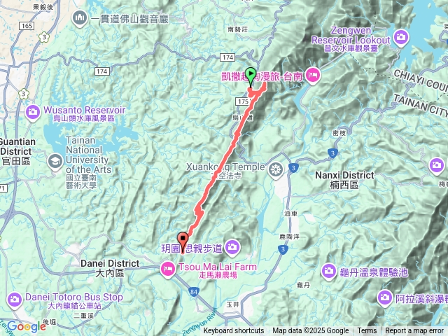 大棟山脈南段 水利古道西口 上 竹高崙山 連走 鳥子嶺 坑仔內山 大崖山 下 龍目井農場預覽圖