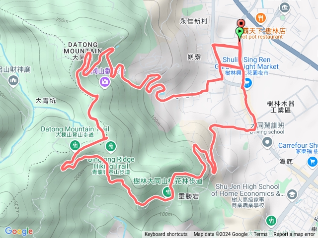 大同山，樹林工業區下山