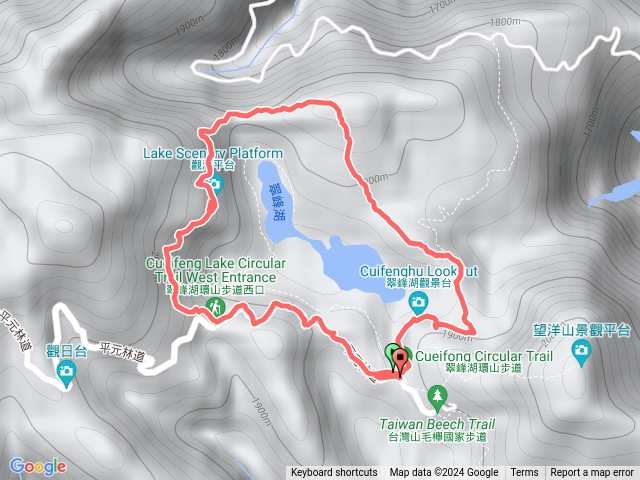 翠峰湖環山西上東下