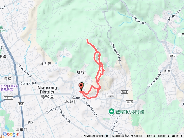 鳥松尖山嶺、石牛山、坔埔山