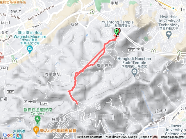 中和圓通寺-＞五尖山
