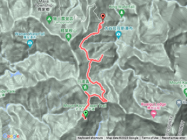 日湯真山縰走舊筏灣部落