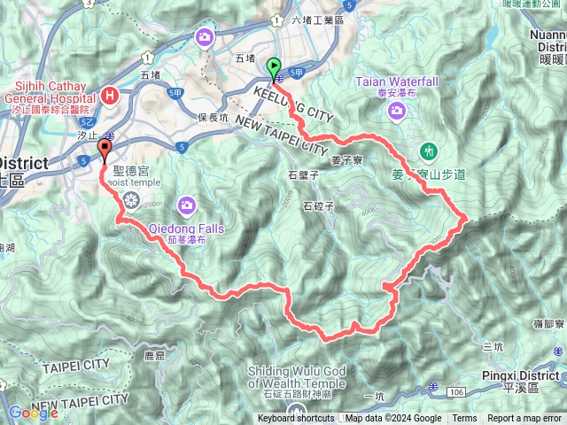 百福車站_石門山_旗尾崙_姜子寮山_石硿大崙_盤石嶺_581峰_雙石塔_耳空龜山_四分尾山_大尖山預覽圖