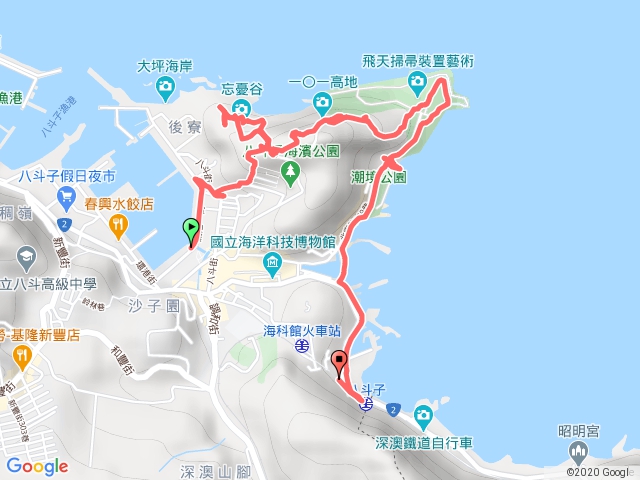 八斗子(七斗山,潮境公園,望幽谷)