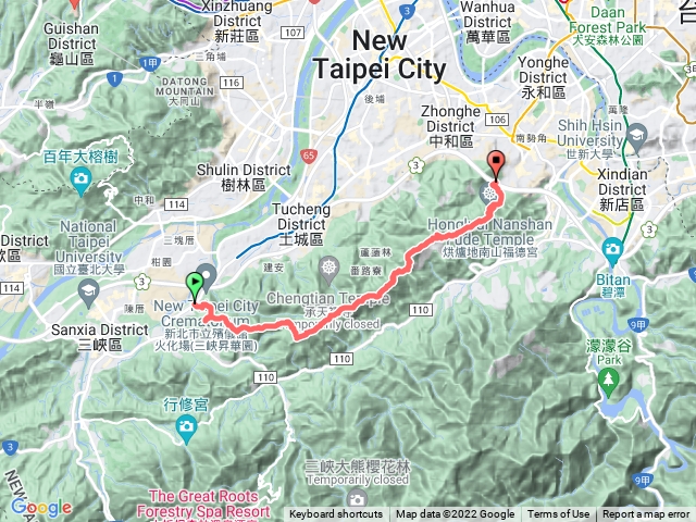 健行日記010 ─ 三峽長壽山到中和烘爐地