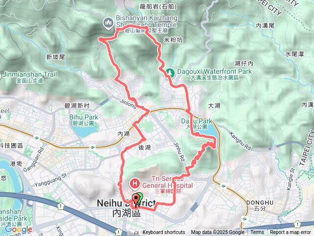 台北光點白鷺鷥山大湖公園內溝溪生態公園圓覺瀑布圓覺寺