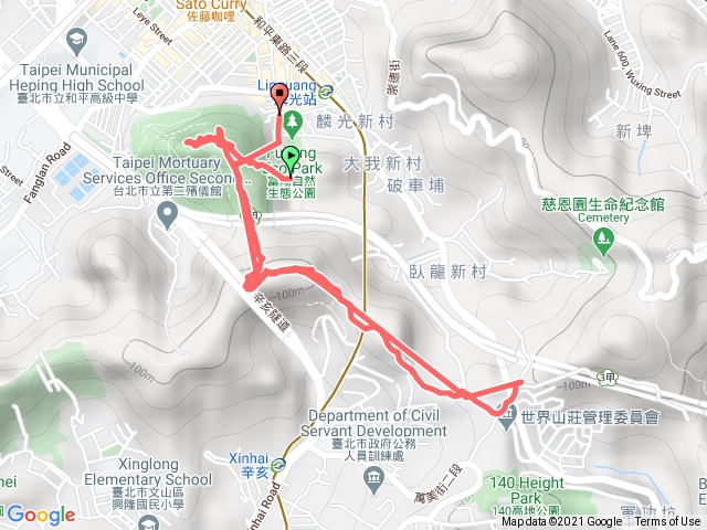 2021 0103 富陽自然生態公園→世界山莊竹林(台北南縱走)