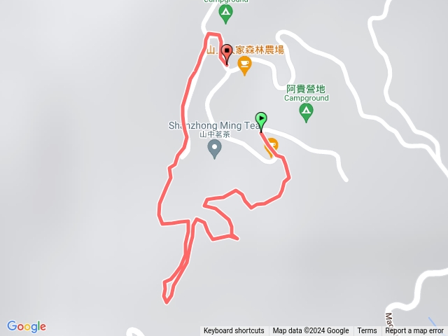 鵝公髻山登山口-山上人家-習森風雨亭