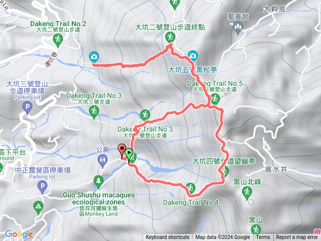 大坑四→五→二→三→三之一