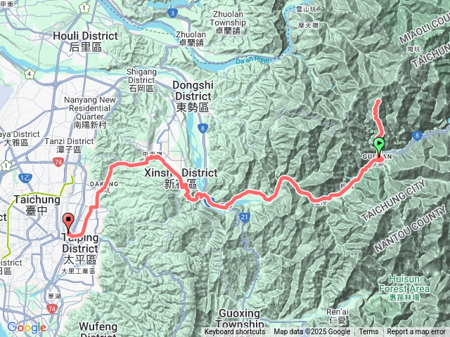 波津加上大雪山（單線來回）預覽圖