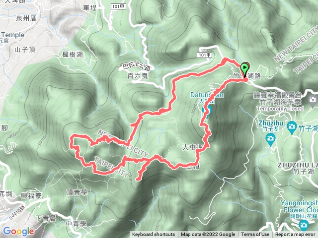 陽明山西段縱走O型