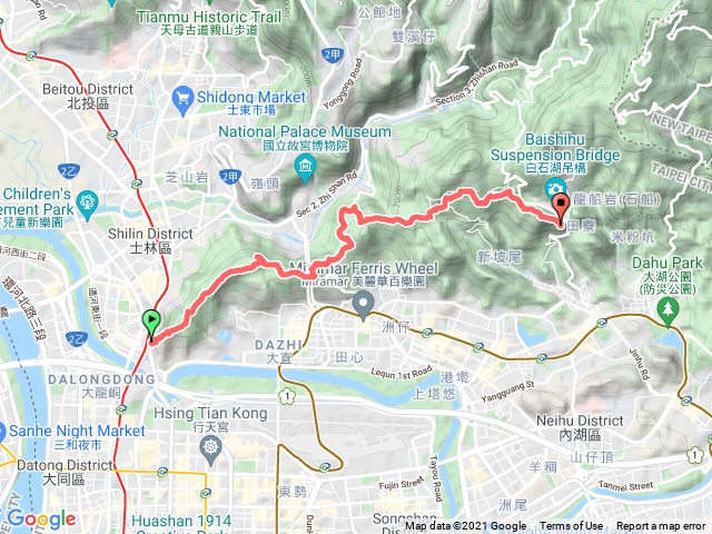 劍潭山-文間山-忠勇山-碧山巖