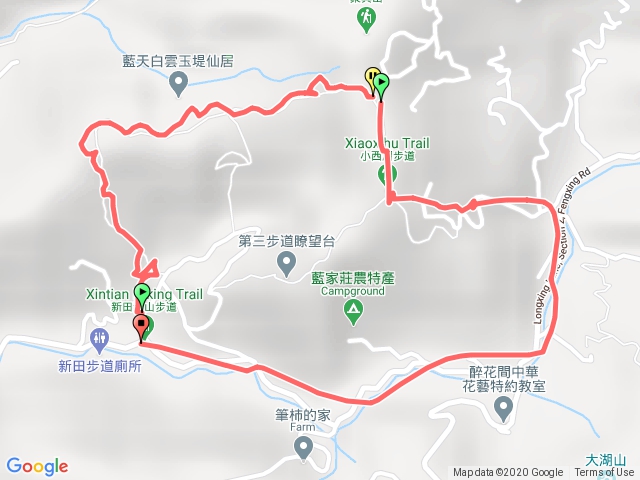 新田登山步道1號進龍興巷出