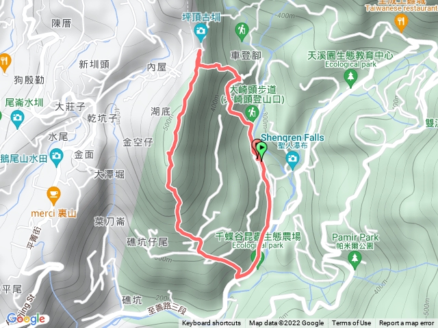 溪和宮、鵝尾山、大崎頭步道O型縱走