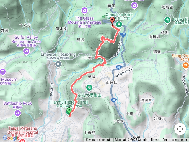 2025.05.10 雨訓 天母古道-紗帽山-陽明山總站（雷雨撤退)