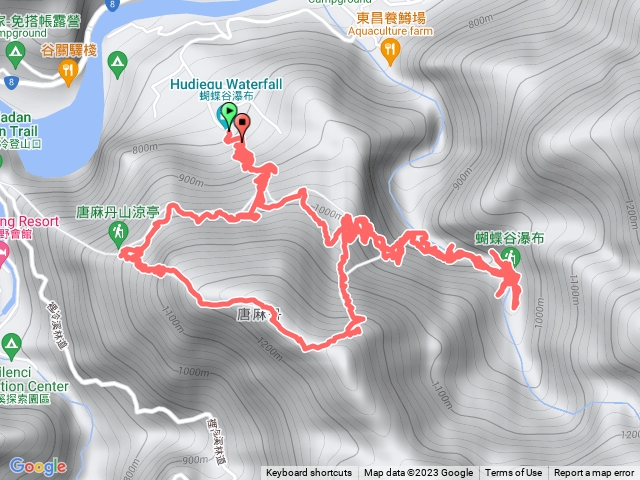 唐麻丹蝴蝶谷O型（松鶴登山口）
