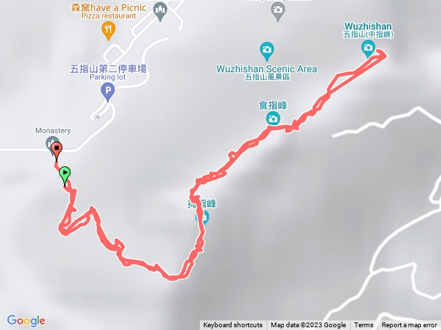 五指山之 姆指 中指 食指