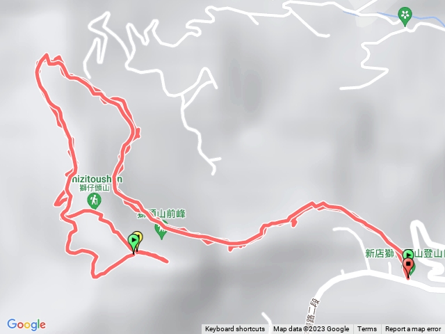 獅子頭山來回不過崖梯（攜帶寵物路線）預覽圖