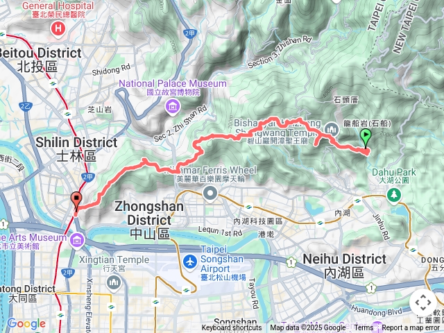 【任務二】2025臺北大縱走第五段：捷運劍潭站至碧山巖（劍潭支線）20250530152316
