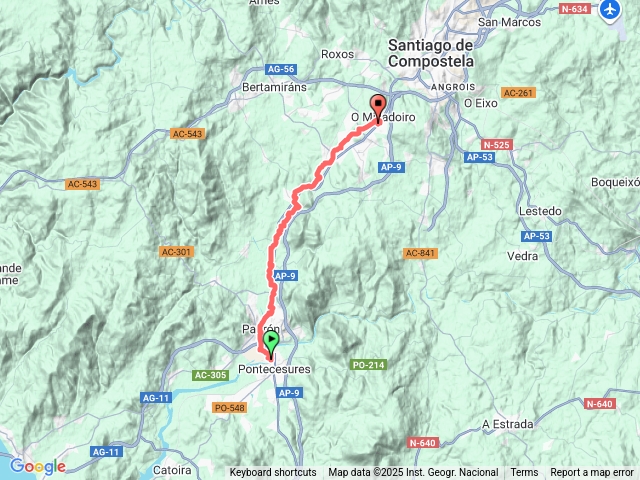 CaminoVilanovadeArousaToO'Milladoiro