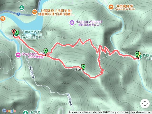 唐麻丹山裡冷登山口+蝴蝶谷瀑布