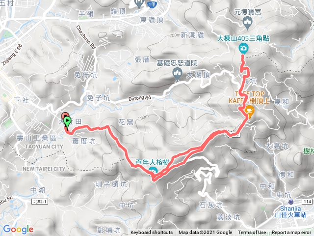 福源山步道-大棟山405高地（來回）
