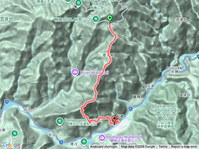 大雪山林道上屋我尾山，到東卯山下德芙蘭預覽圖