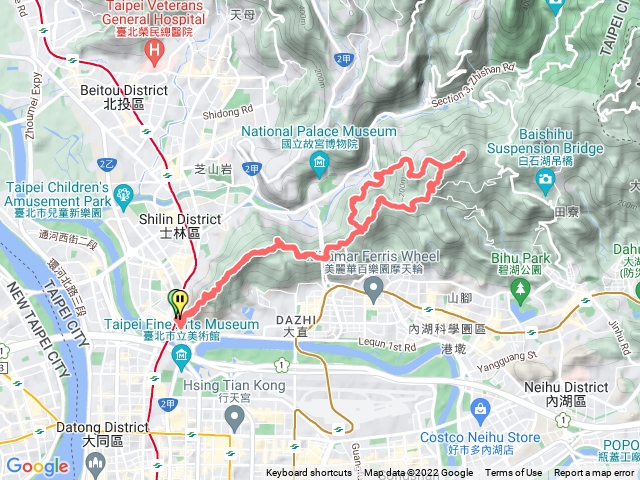 劍潭，文間，大崙尾，仙座台，劍南，燕溪古道