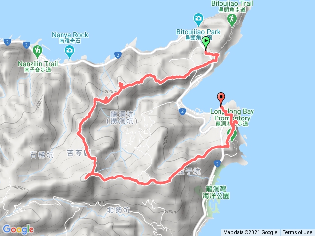 鼻頭山稜（黃金九稜 )至苦命嶺連走龍洞稜(黃金十稜)