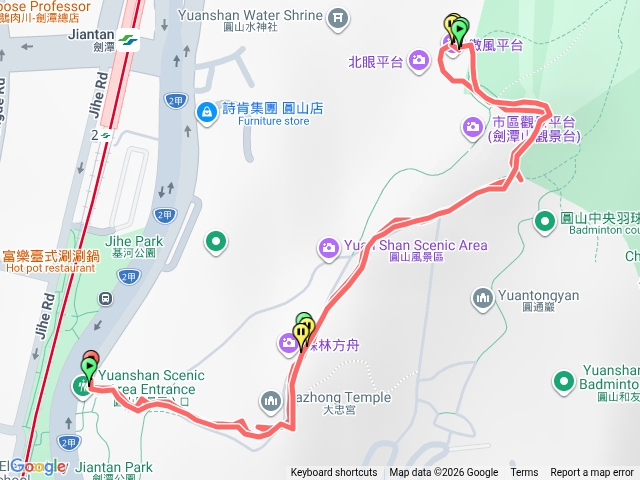 劍潭山步道