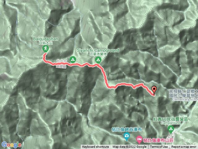 白姑大山 單攻路線