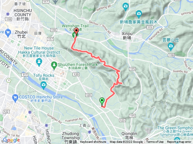 三段崎古道-犁頭山-文山步道(2022-10-9)